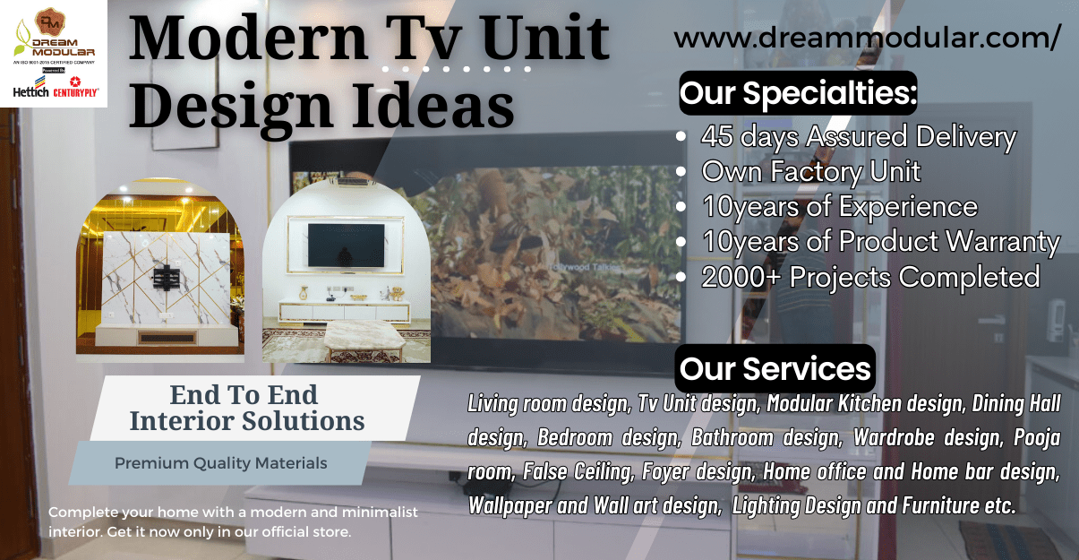 Modern Modular TV Unit Interior Design Ideas