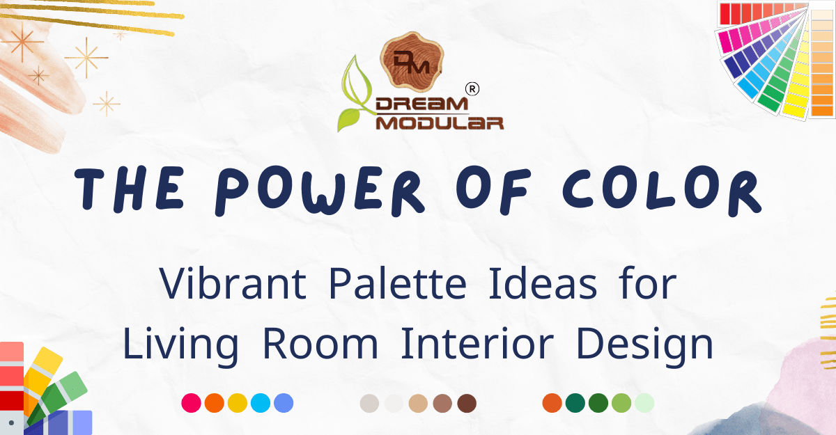 Power of color Ideas: Living room Interior design