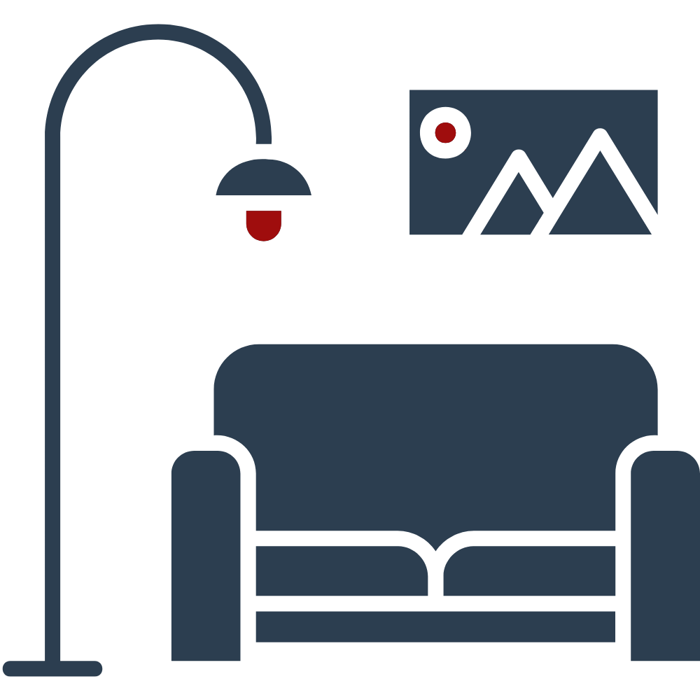 Living room interior design service