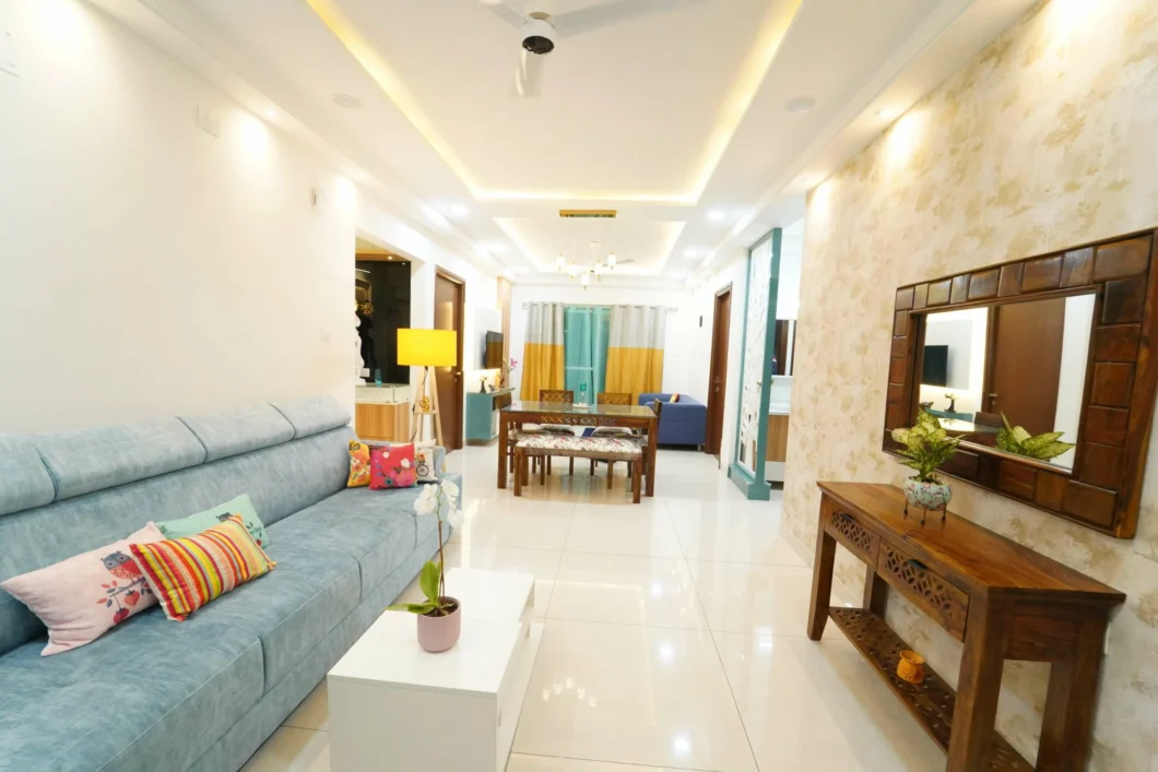 Living room home foyer entryway interior design