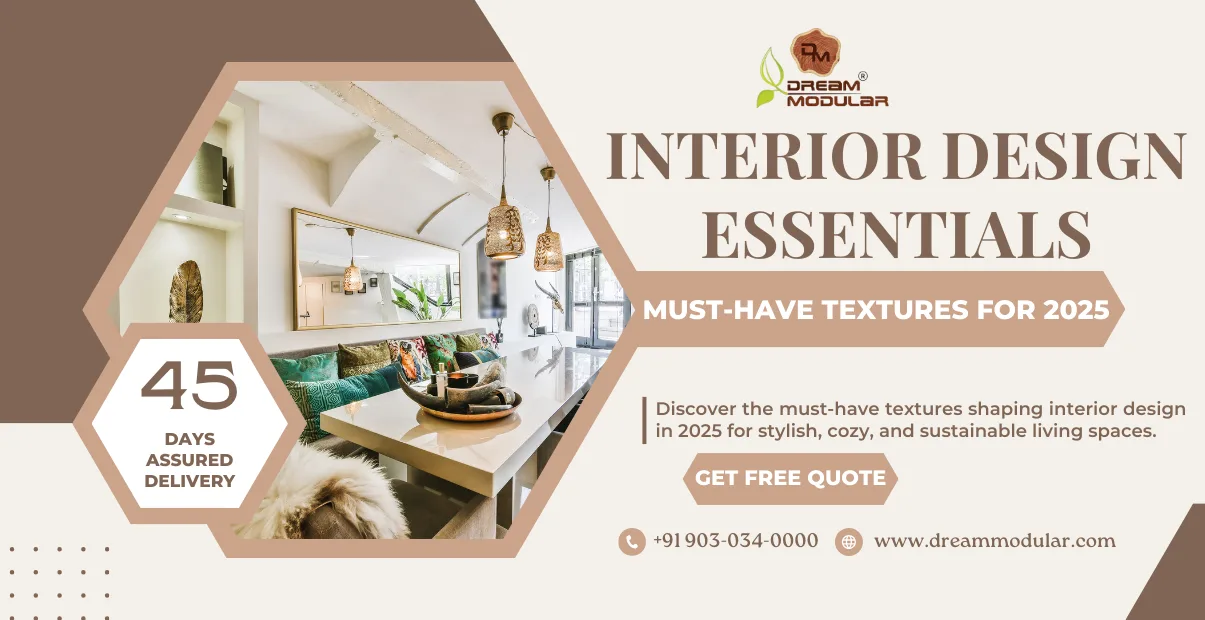Discover the must-have textures shaping interior design in 2025 for stylish, cozy, and sustainable living spaces.
